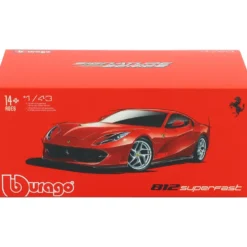 Ferrari 812 Superfast - Röd - Bburago - 1:43