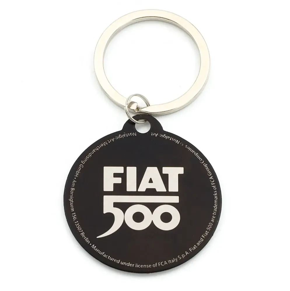 Fiat 500 Hastighetsmätare - Nyckelring - Nostalgic Art