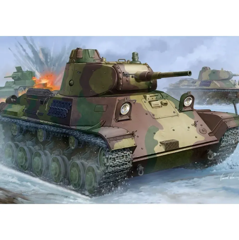 Finnish T-50 Tank - 83828 - Hobby Boss - 1:35