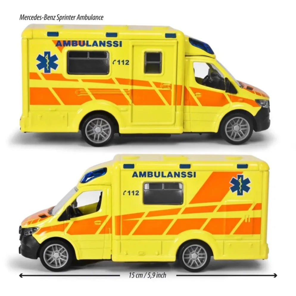 Finsk Ambulans - Mercedes-Benz - Majorette Grand Series