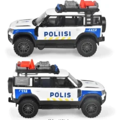 Finsk Polisbil - Land Rover - Majorette Grand Series - 12 cm