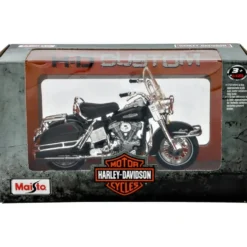 1966 FLH Electra Glide - Harley - Svart - Maisto - 1:18