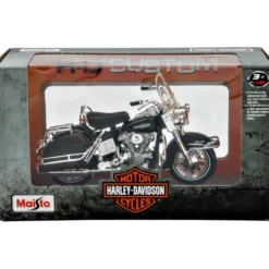 1966 FLH Electra Glide - Harley - Svart - Maisto - 1:18