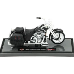 1999 FLSTS Heritage Softail Springer - Svart - Maisto - 1:18