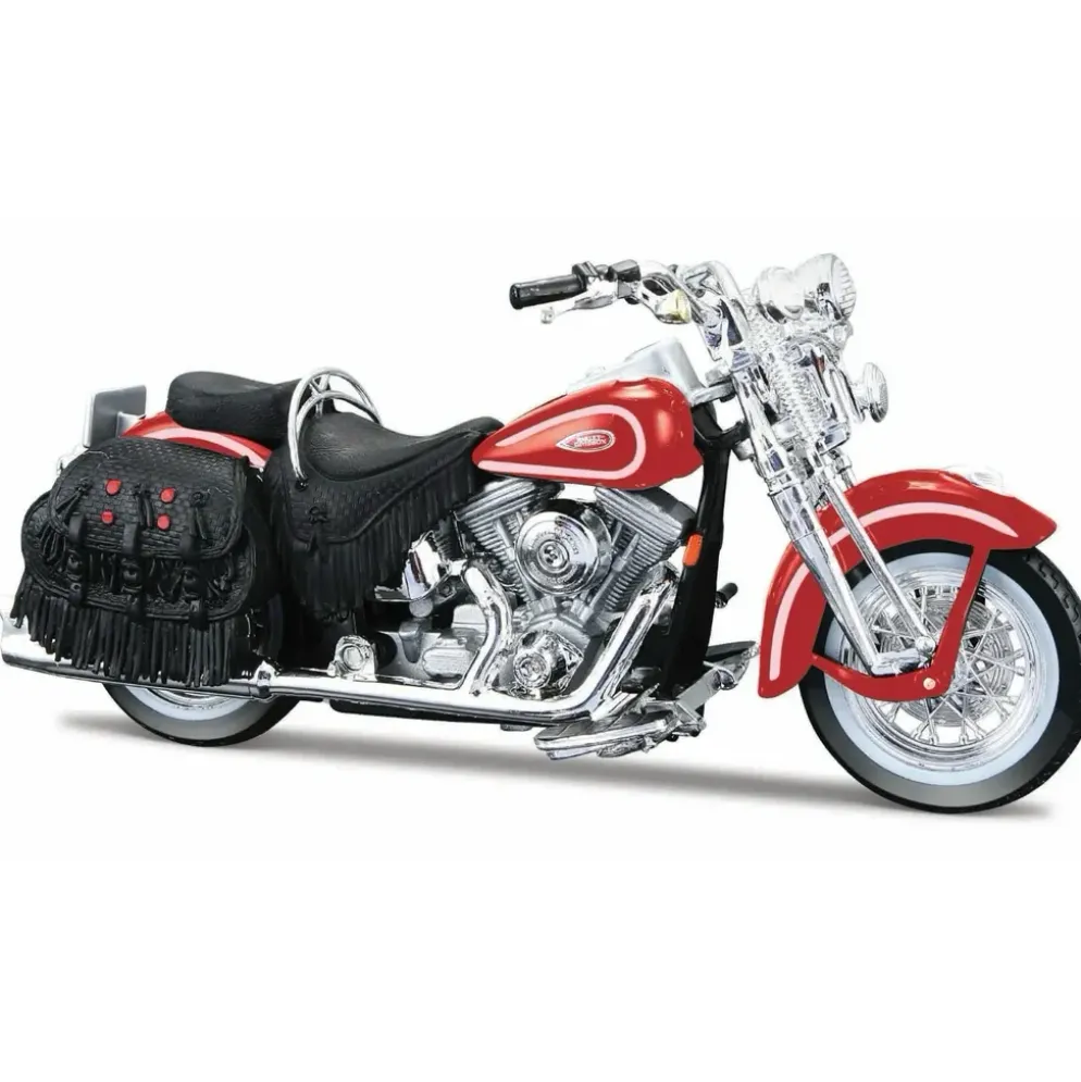 1999 FLSTS Heritage Softail Springer - Röd - Maisto - 1:18