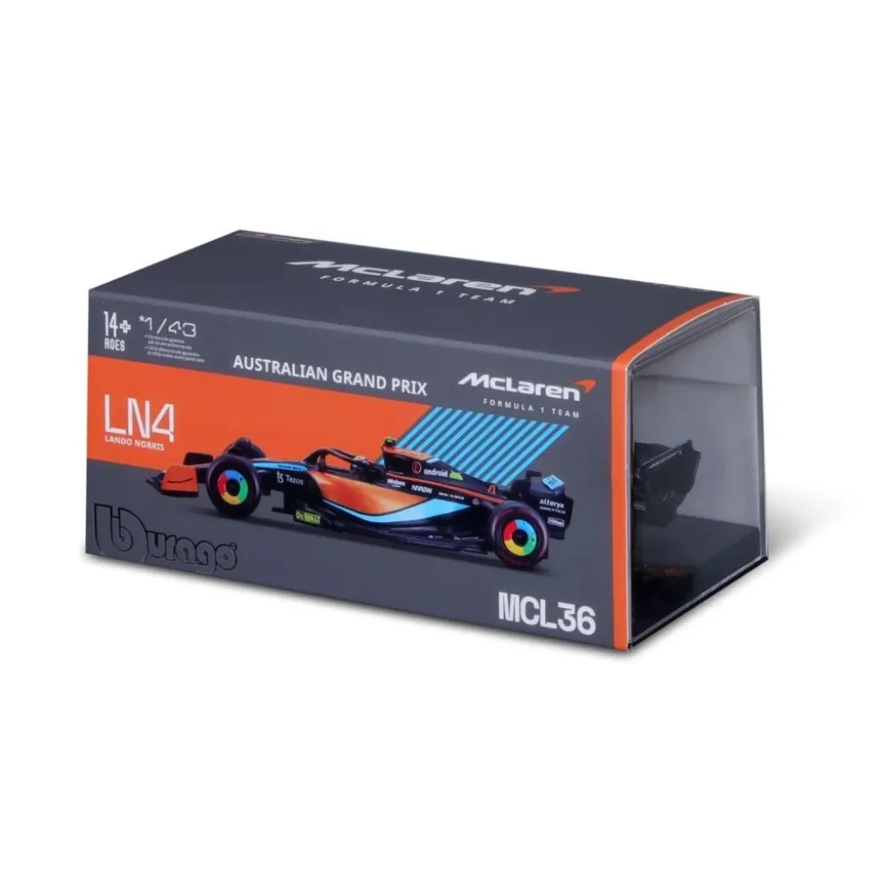 F1 - McLaren - MCL36 - Lando Norris #4 - Bburago - 1:43