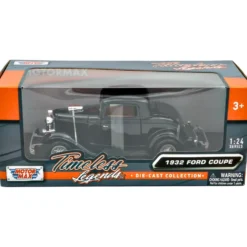 1932 Ford Coupe - Svart - Motormax - 1:24