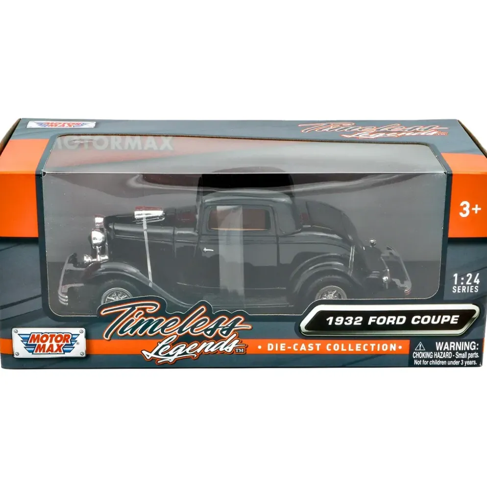 1932 Ford Coupe - Svart - Motormax - 1:24