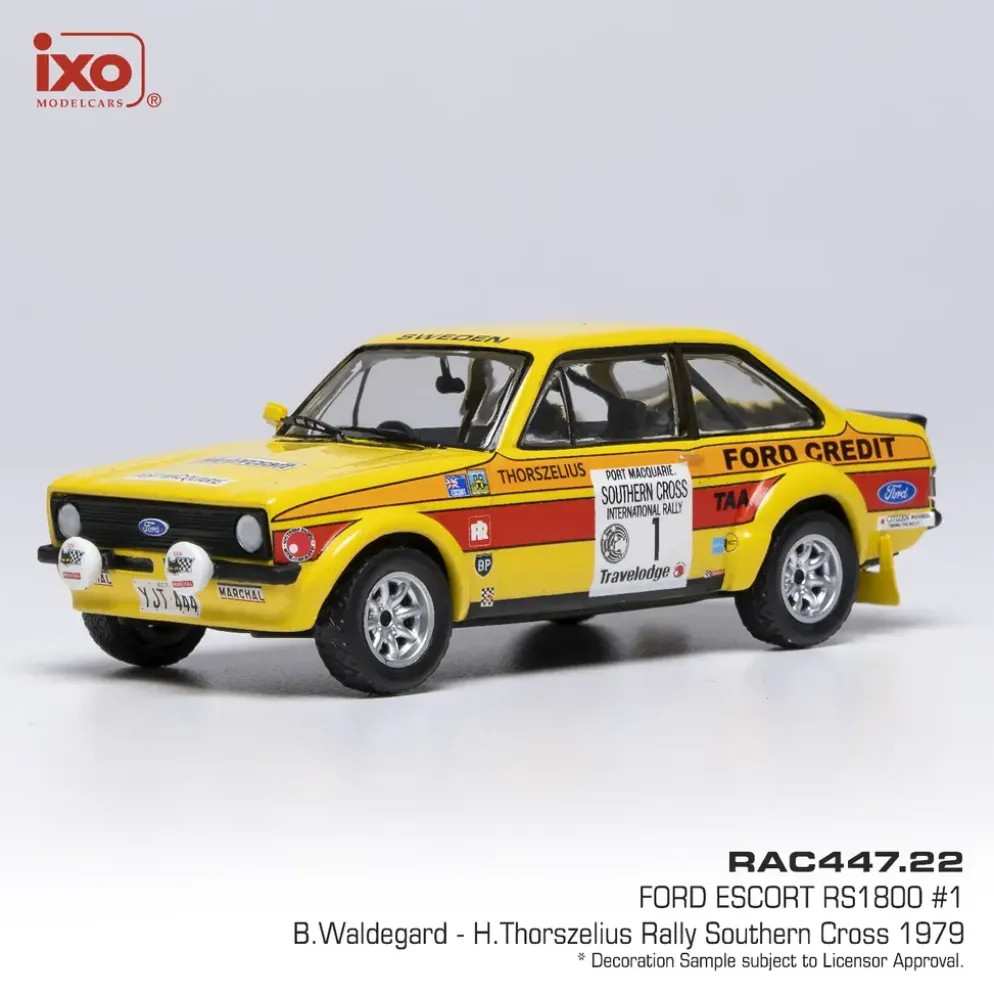 Ford Escort RS1800 #1 - Waldegård / Thorszelius - Ixo Models - 1:43