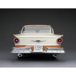 1957 Ford Fairlane 500 Skyliner - Brons / Vit - Sun Star - 1:18