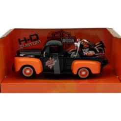 Ford F-1 Pickup + Harley 1958 FLH Duo Glide - Maisto - 1:24