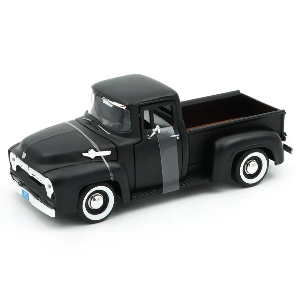 1956 Ford F-100 Pickup - Svart - Motormax - 1:24