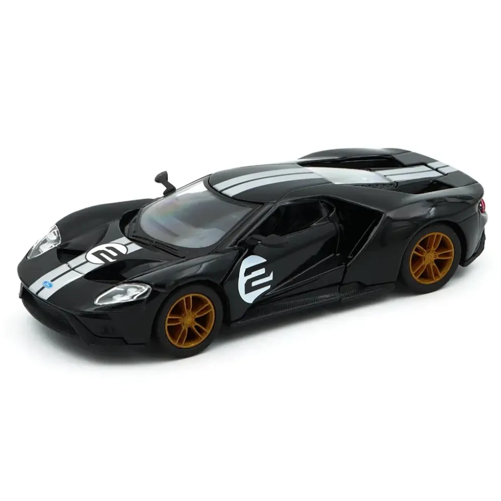 2017 Ford GT Heritage Edition - Svart - Kinsmart - 12 cm