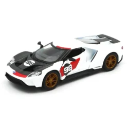 2017 Ford GT Heritage Edition - Vit - Kinsmart - 12 cm