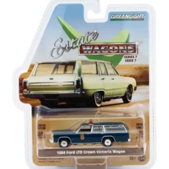 1984 Ford LTD Crown Victoria Wagon - Blå - GreenLight - 1:64