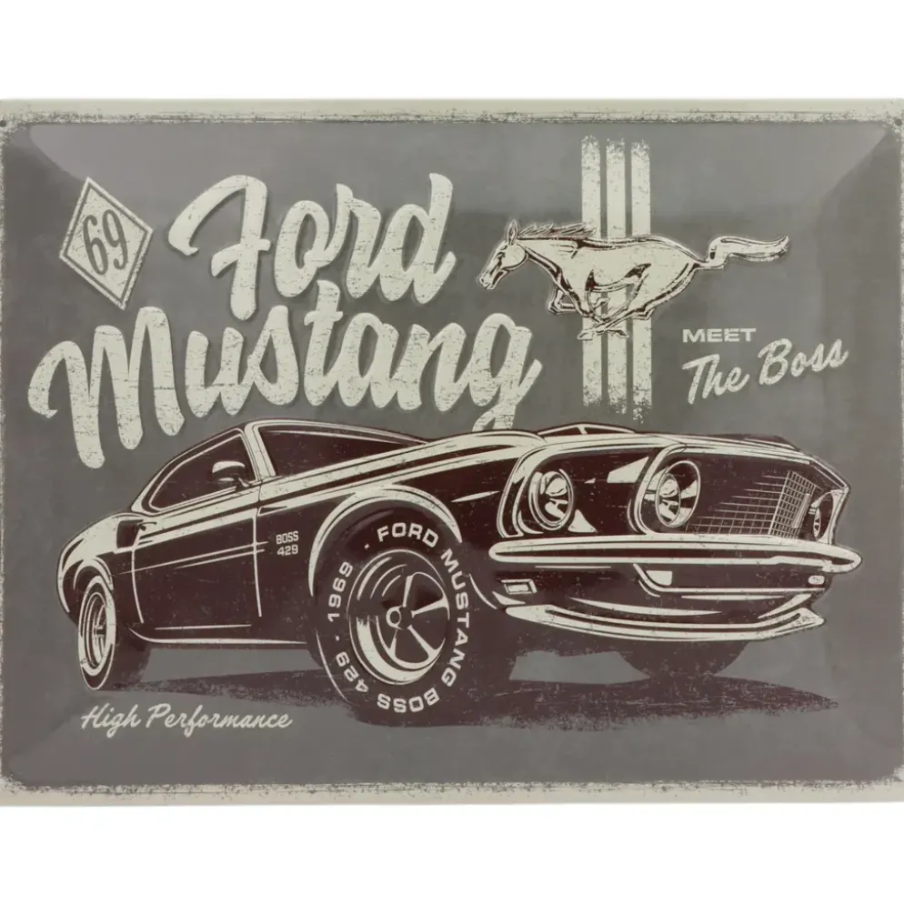 Ford Mustang Boss 429 - Plåtskylt - 40x30 cm