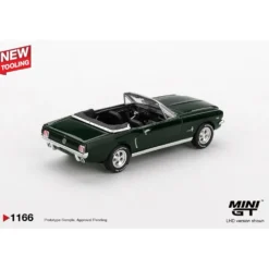 Ford Mustang Convertible 1964 Highland Green - Grön - 1166 - Mini GT - 1:64