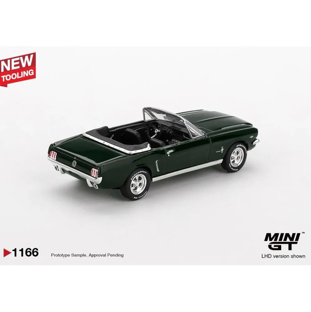 Ford Mustang Convertible 1964 Highland Green - Grön - 1166 - Mini GT - 1:64