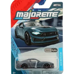 Ford Mustang Dark Horse - Blågrå - Showroom Premium Cars - Majorette - 7 cm