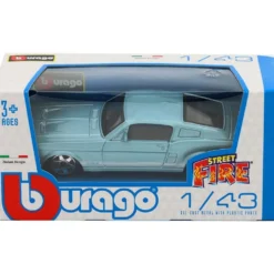 Ford Mustang GT - 1967 - Blå - Bburago - 1:43