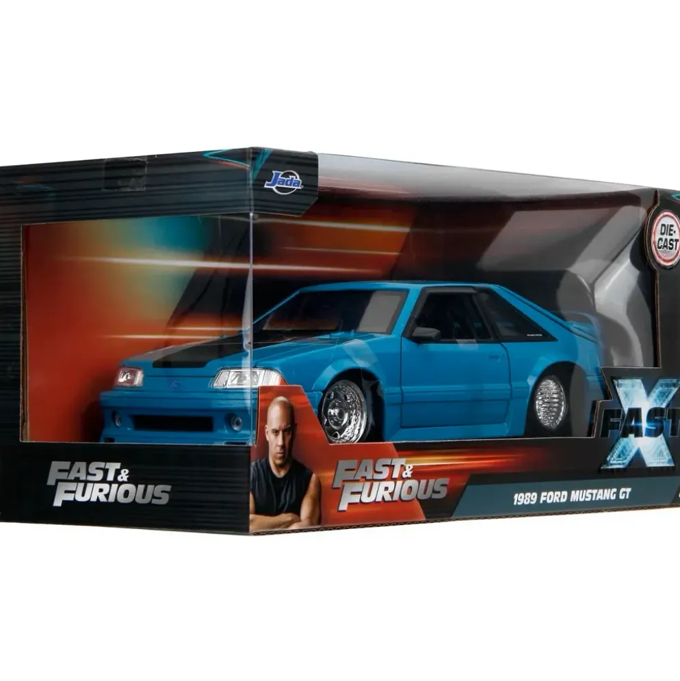 1989 Ford Mustang GT - Blå - Fast & Furious - Jada - 1:24