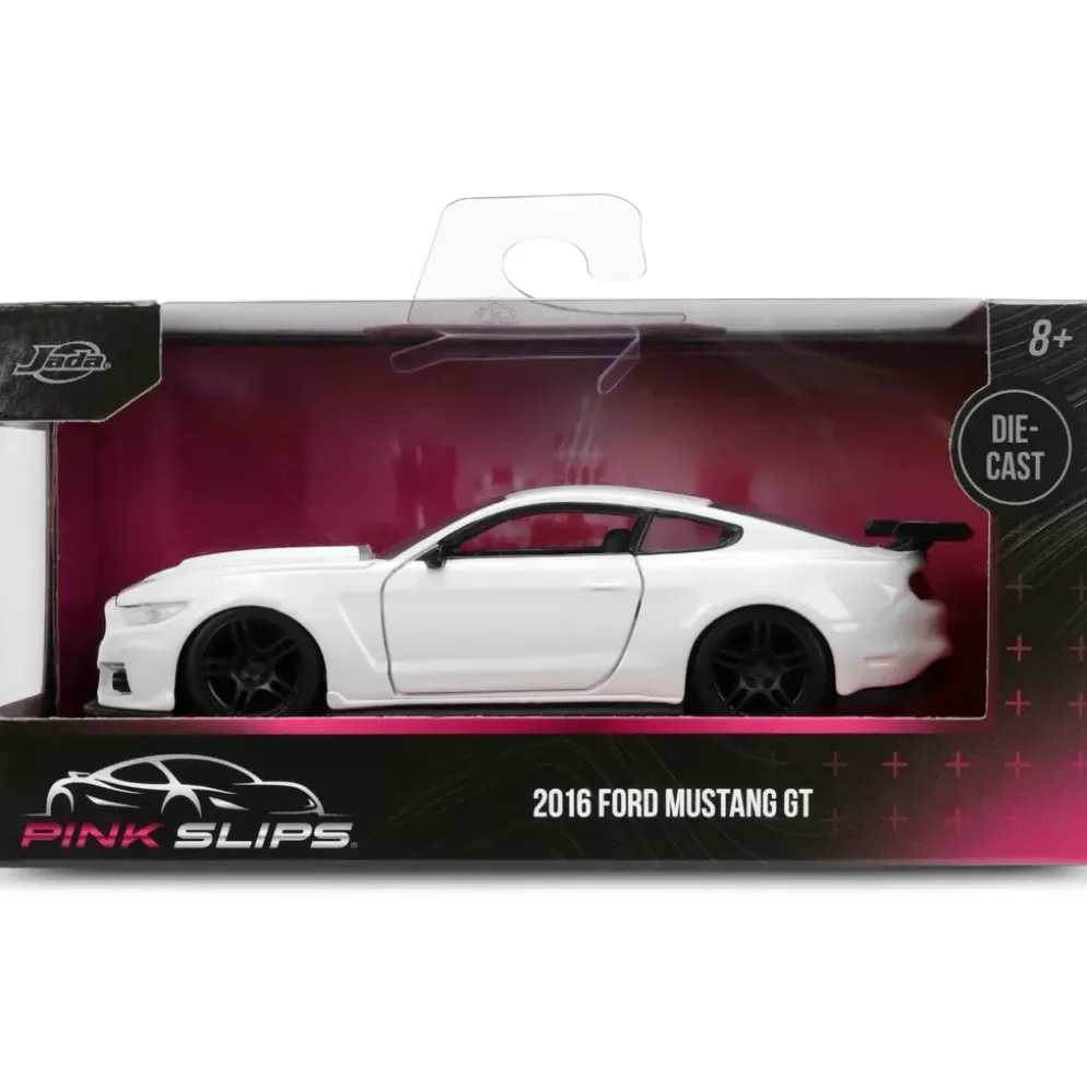 2016 Ford Mustang GT - Vit - Pink Slips - Jada - 13 cm