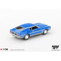 Ford Mustang Mach 1 Grabber Blue - Blå - 1138 - Mini GT - 1:64