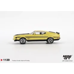 Ford Mustang Mach 1 - Grabber Yellow - Mini GT - 1:64