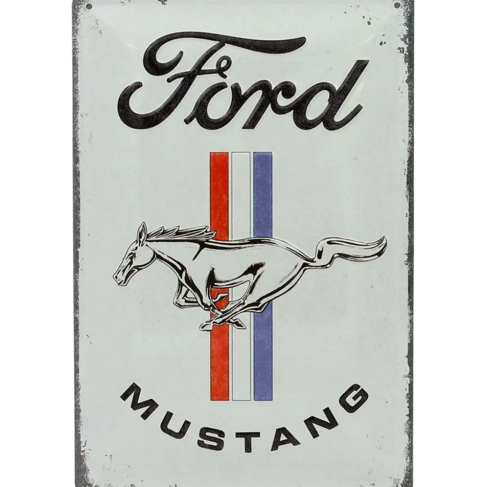 Ford Mustang - Plåtskylt - 20x30 cm