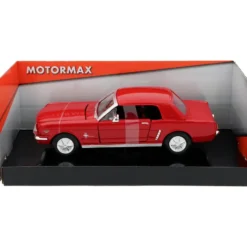1964 1/2 Ford Mustang - Röd - Motormax - 1:24