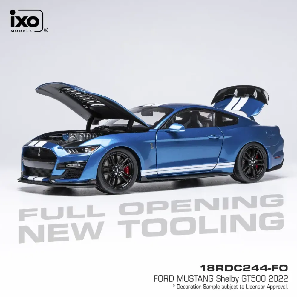 Ford Mustang Shelby GT500 - 2022 - Blå - Ixo Models - 1:18