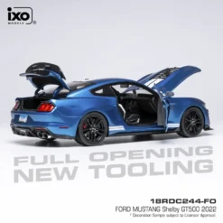Ford Mustang Shelby GT500 - 2022 - Blå - Ixo Models - 1:18