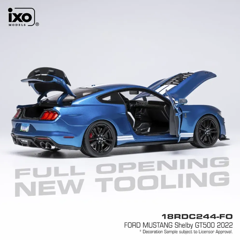 Ford Mustang Shelby GT500 - 2022 - Blå - Ixo Models - 1:18