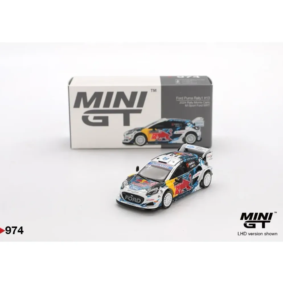 Ford Puma Rally1 #13 - 2024 Rally Monte Carlo - 974 - Mini GT - 1:64