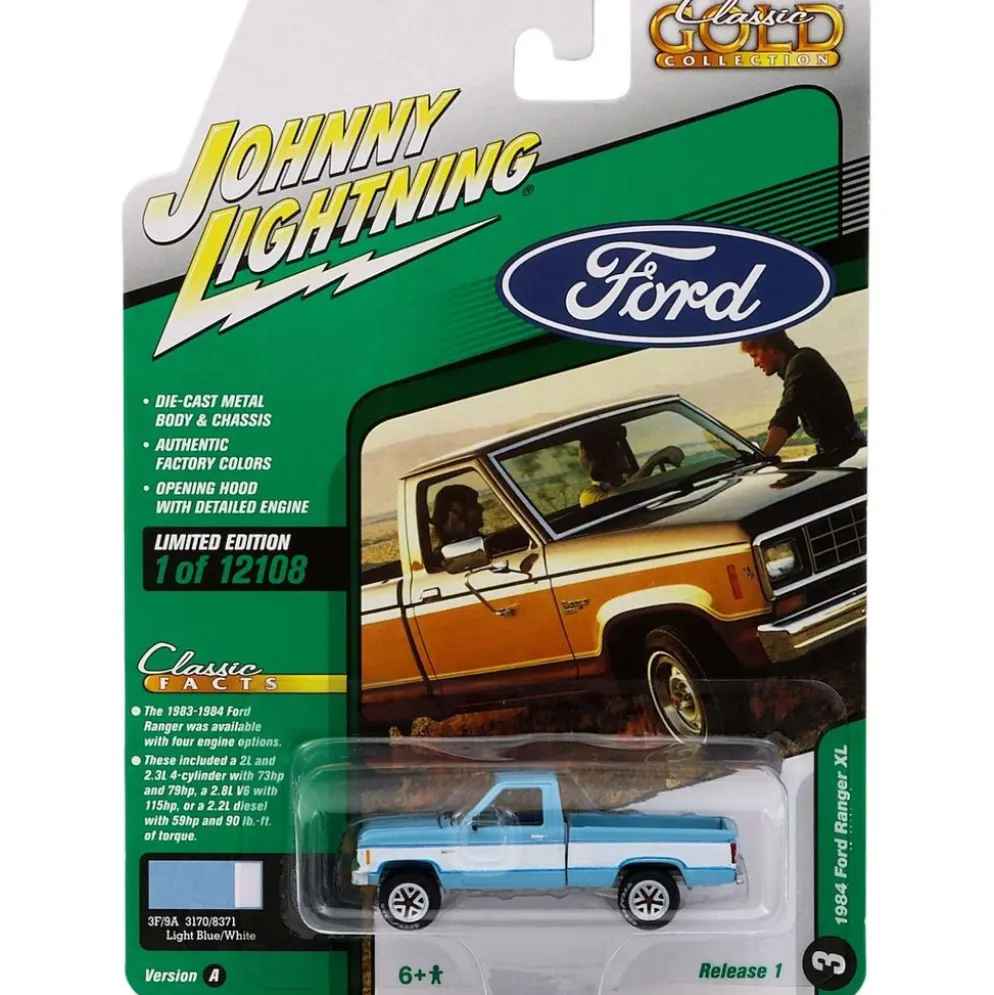 1984 Ford Ranger XL - Pickup - Blå - Johnny Lightning - 1:64