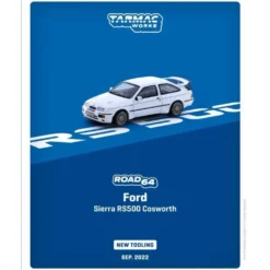 Ford Sierra RS500 Cosworth - Vit - ROAD64 - Tarmac - 1:64
