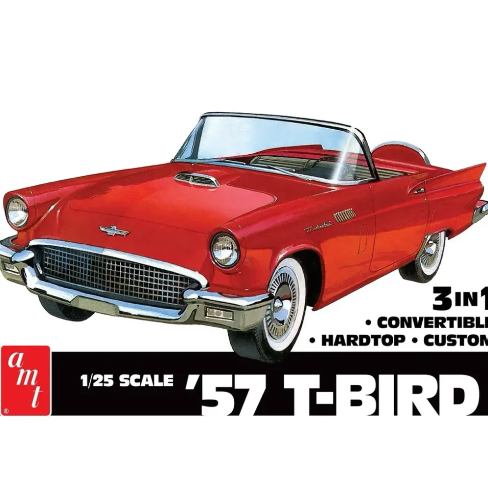 '57 Ford Thunderbird - Plastbyggmodell - 1937 - AMT - 1:25