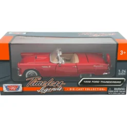 1956 Ford Thunderbird - Röd - Motormax - 1:24