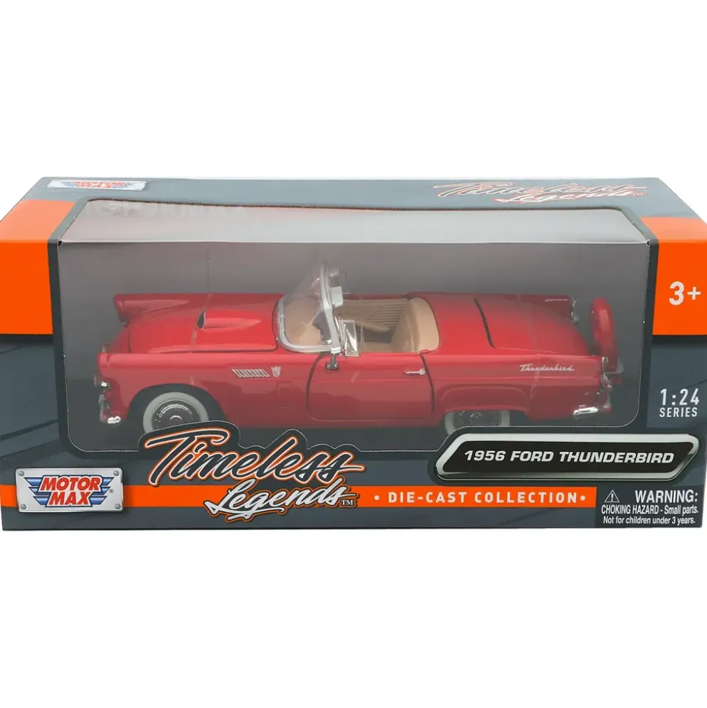 1956 Ford Thunderbird - Röd - Motormax - 1:24
