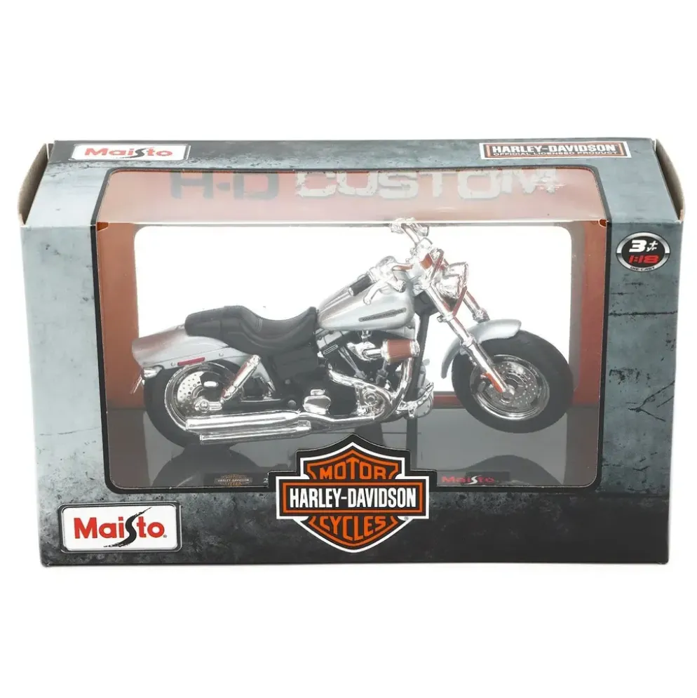 2009 FXDFSE CVO Fat Bob - Harley - Silver - Maisto - 1:18