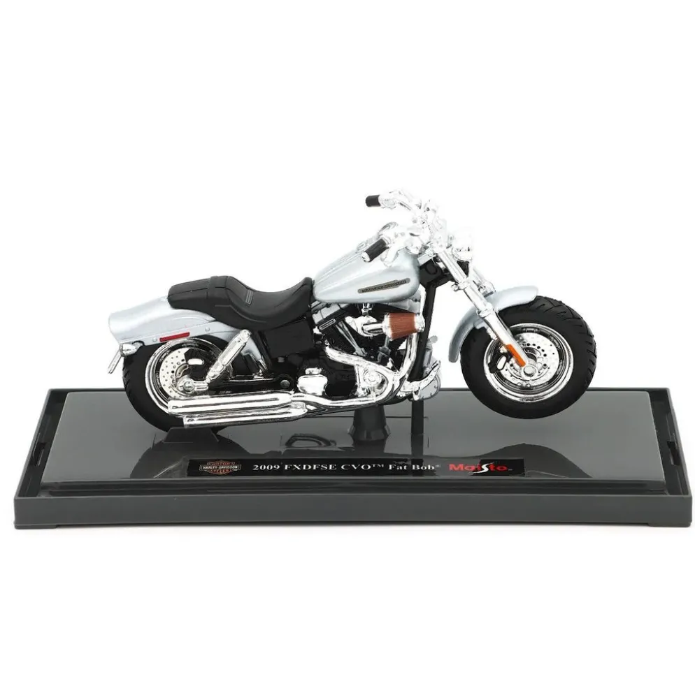 2009 FXDFSE CVO Fat Bob - Harley - Silver - Maisto - 1:18