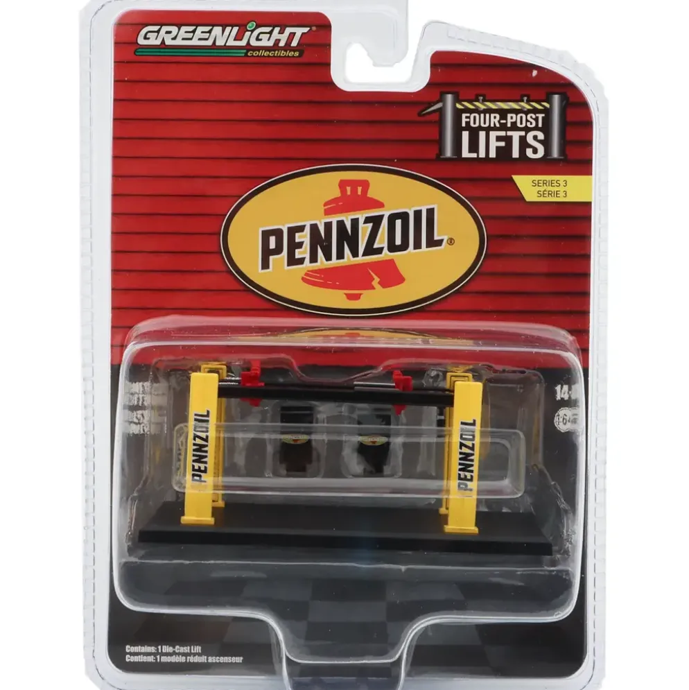 Fyrpelarlyft - Pennzoil - GreenLight - 1:64