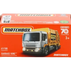 Garbage King - Grå / Gul - Power Grab - Matchbox