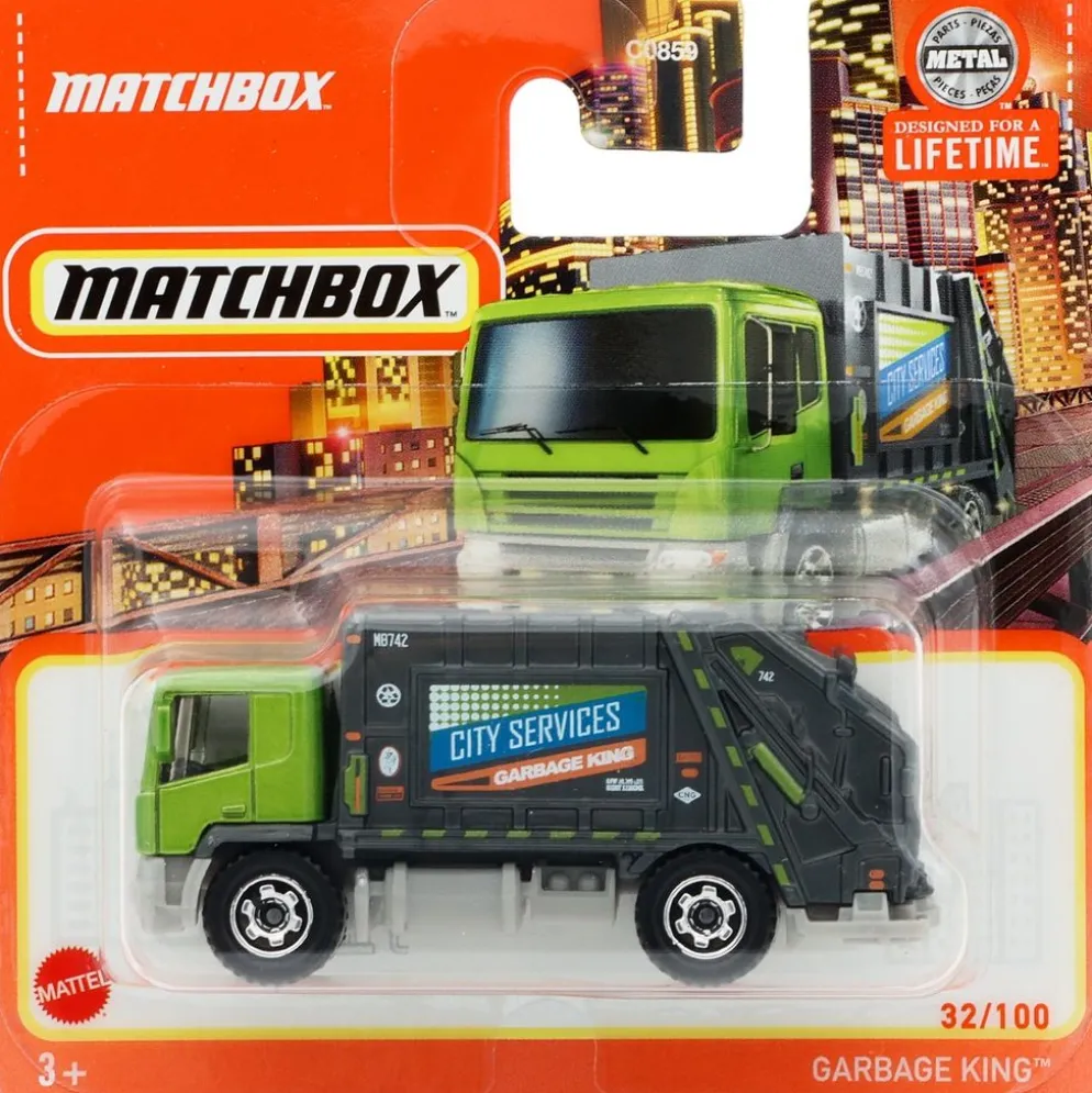 Garbage King - Sopbil - Grön - Matchbox