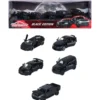Giftpack - 5 leksaksbilar - Black Edition - Majorette