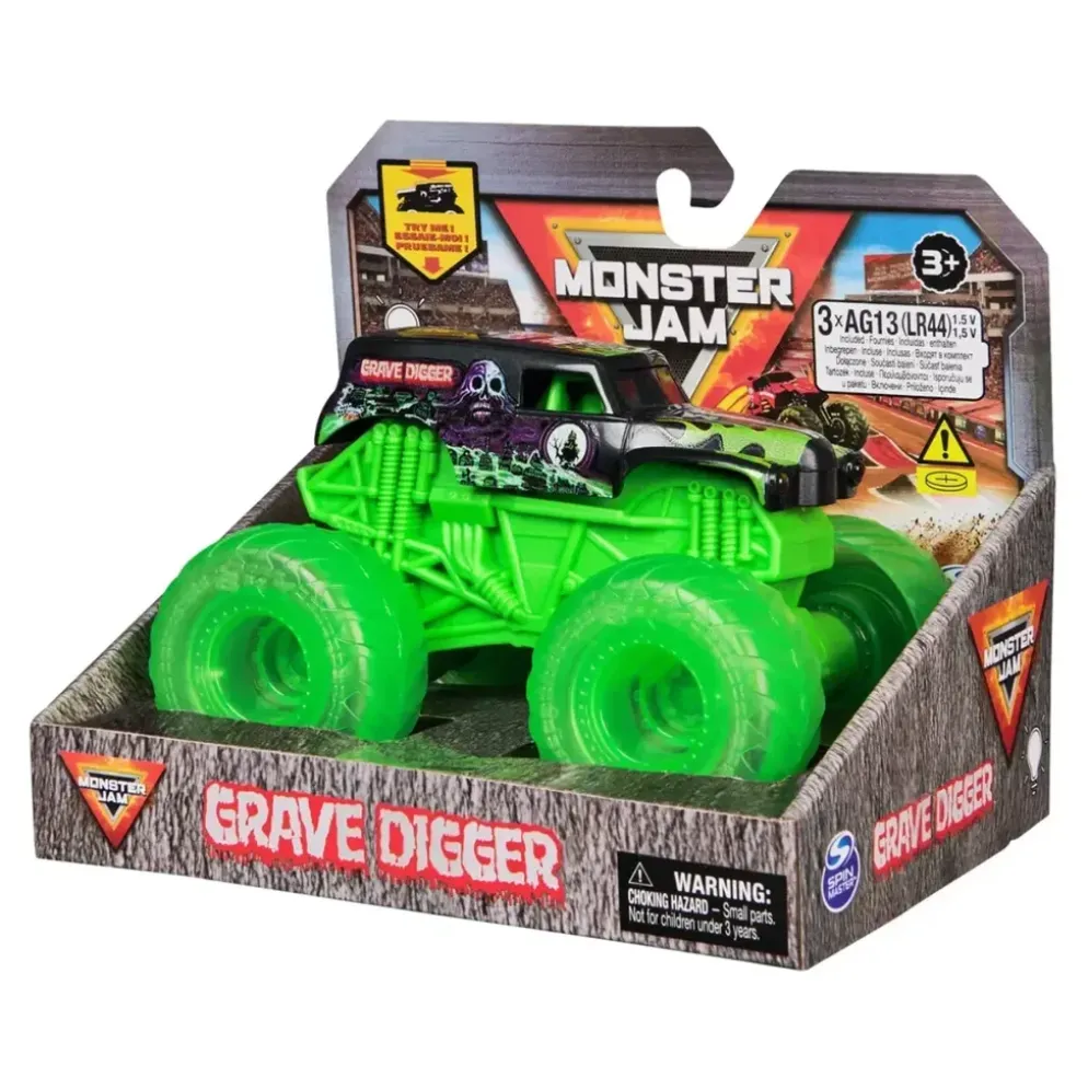 Grave Digger - Monster Jam - Light up Wheels Truck - 12 cm