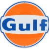 Gulf - Rund plåtskylt - 30x28 cm