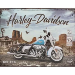 Harley-Davidson - Born to Ride - Plåtskylt - 40x30 cm