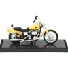 Harley - 2001 FXDWG Dyna Wide Glide - Gul - Maisto - 1:18