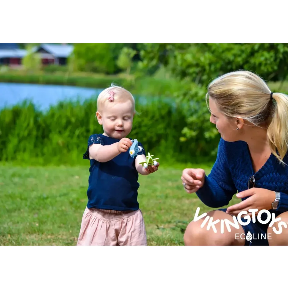 Helikopter - Blå - Miniknubbis - Ecoline - Viking Toys